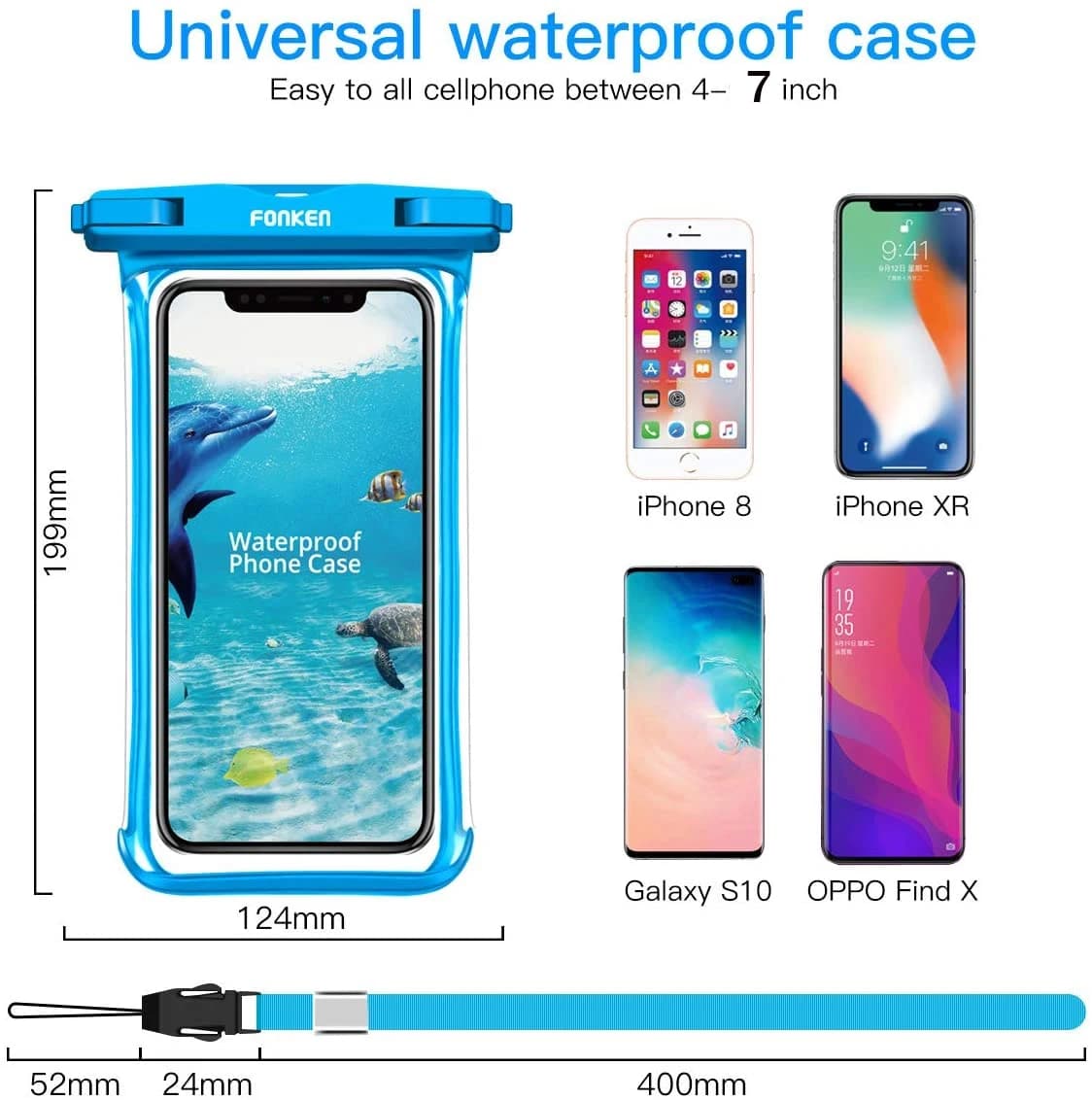 Uniwersalny wodoodporny Case na telefon