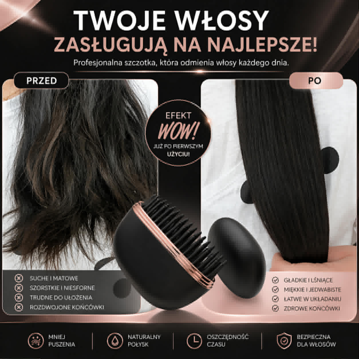Mini prostownica bezprzewodowa