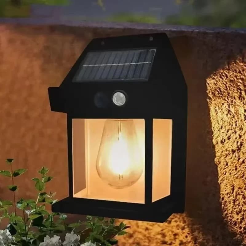 Zewnętrzna lampa solarna, ogrodowa latarnia solarna, wodoodporna, światło LED